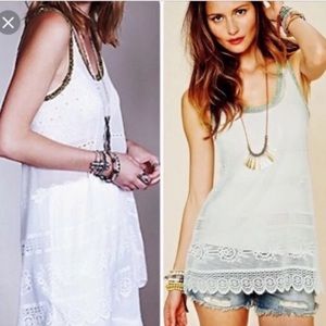 Free People lace racerback tank
